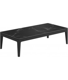 Gloster - Grid Lounge Small Coffee Table With Nero Ceramic Top